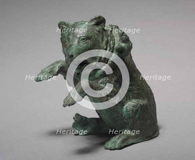 Oil Ampulla in the Form of a Dancing Bear, 200s. Creator: Unknown.