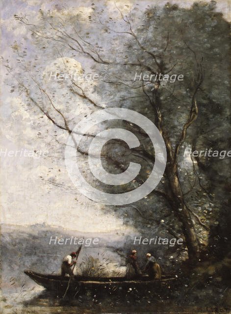 The Ferryman, ca. 1865. Creator: Jean-Baptiste-Camille Corot.