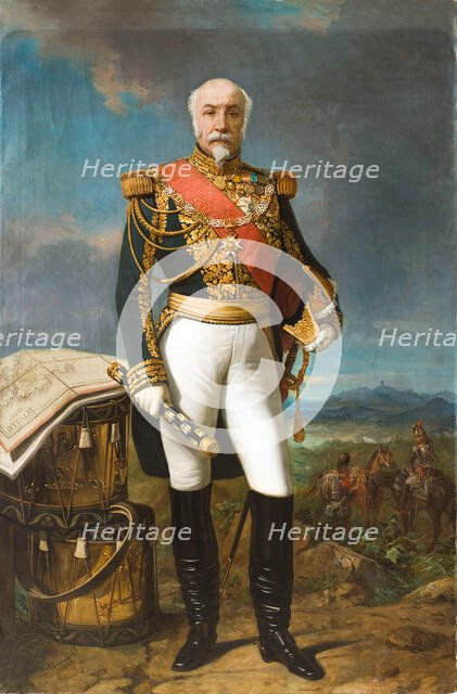 Auguste Regnaud de Saint-Jean d'Angély (1794-1870), Marshal of France, 1860. Creator: Larivière, Charles-Philippe (1798-1876).