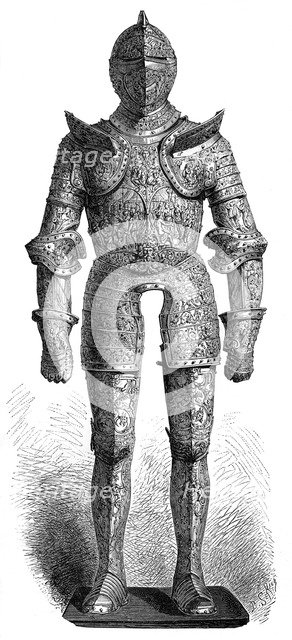 Armour of Henry II of France, 16th century (1882-1884). Artist: P Sellier