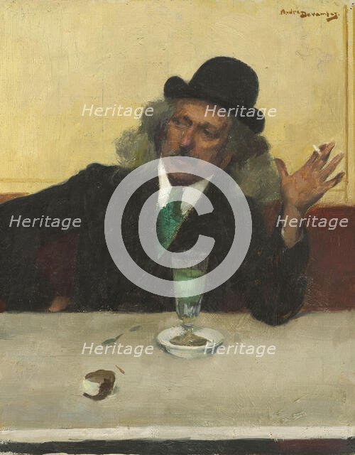 Au café, before 1915. Creator: Andre Devambez.