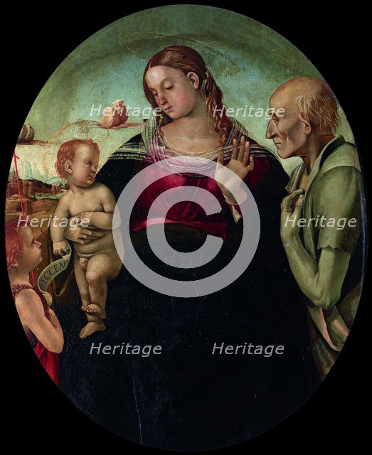The Madonna and Child with Saint John and Saint Jerome , 1491. Creator: Signorelli, Luca (ca 1441-1523).
