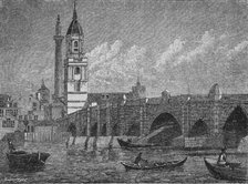 'London Bridge', 1796, (1903). Artist: John Walker.