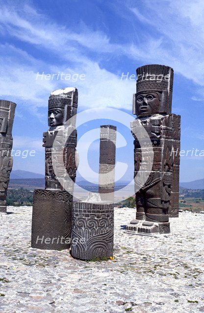 Tula, religious civic center of the Toltec culture founded around 900 BC. JC, under the name Toll…