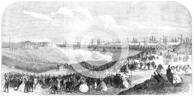 The International Naval Festival at Portsmouth: Review on Southsea Common, 1865. Creator: Unknown.