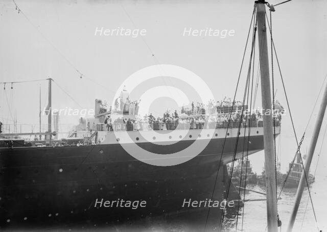 Belgian reservists on ADRIATIC, between c1914 and c1915. Creator: Bain News Service.