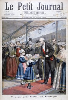 The President of the French Republic visiting Brittany, 1896. Artist: Unknown