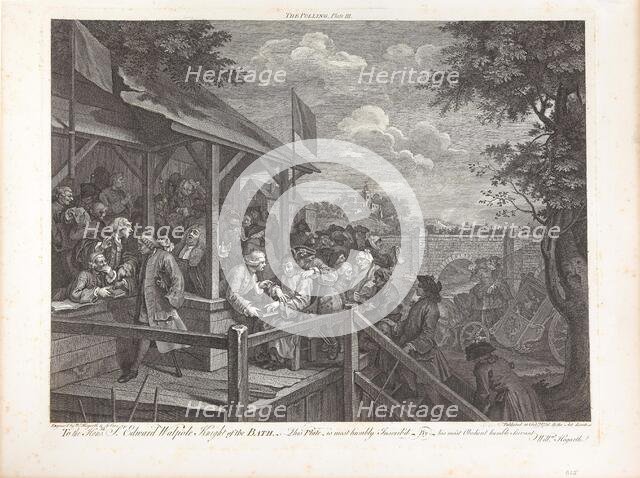Four Prints of an Election: The Polling, Plate III, 1758. Creator: Hogarth, William (1697-1764).