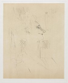 Yvette Guilbert Intoxicated, 1898. Creator: Henri de Toulouse-Lautrec (French, 1864-1901).