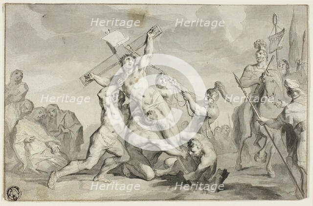 The Raising of the Cross, n.d. Creator: Ottmar Elliger, the younger.