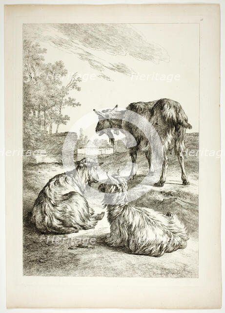 Plate Eighteen of 38 from Oeuvres de J. B. Huet, 1796–99. Creator: Jean Baptiste Marie Huet.