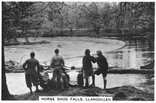 Horse Shoe Falls, Llangollen, 1937. Artist: Unknown