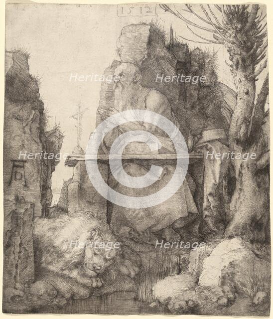 Saint Jerome by the Pollard Willow, 1512. Creator: Albrecht Durer.