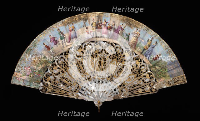 Fan, probably Spanish, 1855-65. Creator: Unknown.
