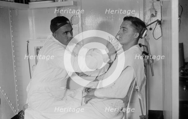 Nasal Spray - Laboratory for eye, ear, etc - COMFORT, between c1915 and c1920. Creator: Bain News Service.