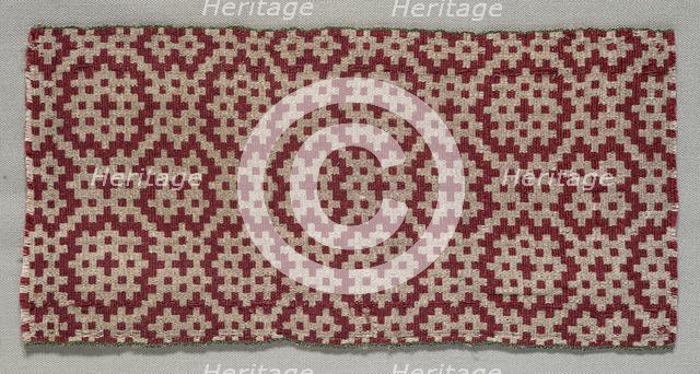 Textile Fragment, 19th century. Creator: Unknown.
