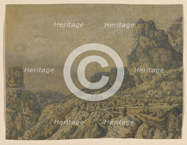 Mountain Valley with a Plateau, ca. 1625-30. Creator: Hercules Seger.