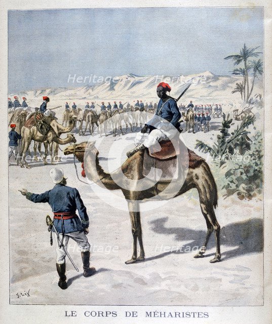 Mehariste corps, 1894. Artist: Frederic Lix