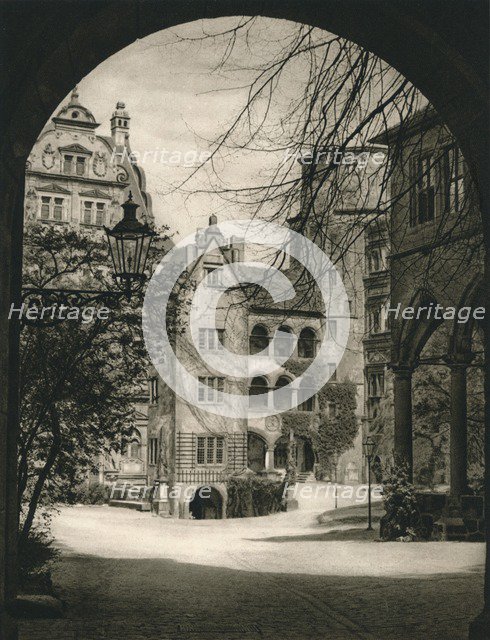 'Heidelberg. Courtyard of the Castle', 1931. Artist: Kurt Hielscher.
