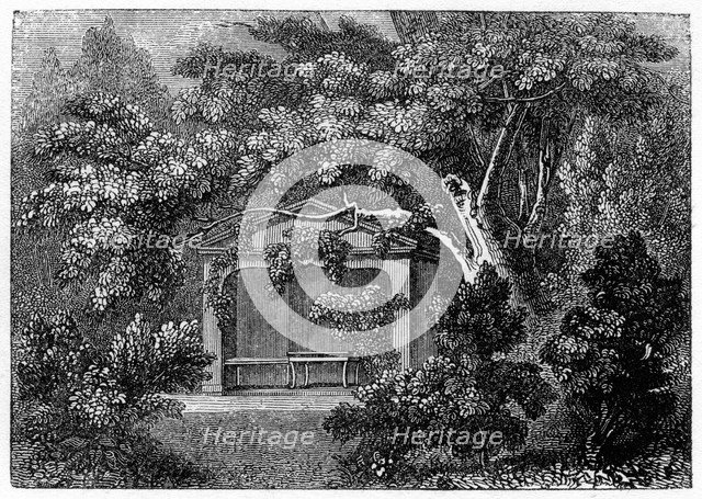 Thomson the Poet's Alcove, Richmond, Surrey, 1840. Artist: Unknown