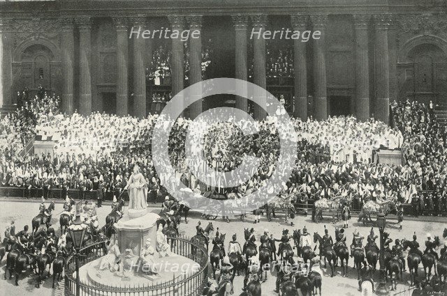 'The Ceremony at St. Paul's', London, 1897. Artist: E&S Woodbury.