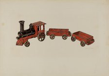 Toy Train, c. 1940. Creator: Robert Clark.