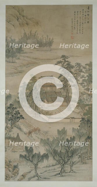 Mansion by the River, Qing dynasty (1644-1911), 1810. Creator: Zhang Yin.