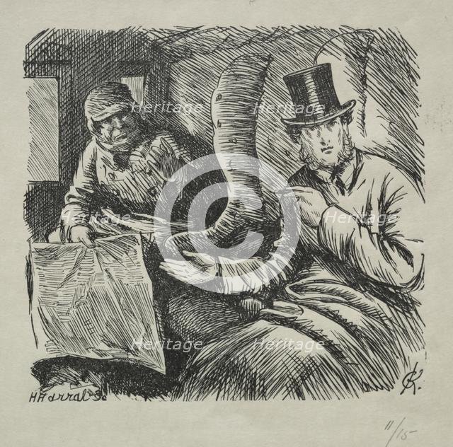 Smoking Strictly Prohibited, 1868. Creator: Charles Samuel Keene (British, 1823-1891).