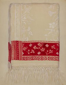 Linen Towel, c. 1937. Creator: Eva Wilson.