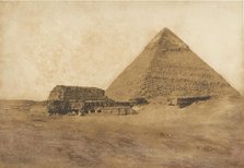 Vue de la seconde Pyramide, prise au Sud-Est, December 1849. Creator: Maxime du Camp.