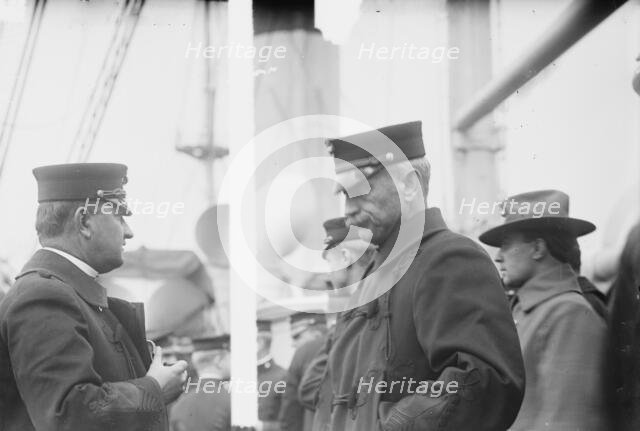 Maj. Neville, Col. J.E. Mahoney, 1914. Creator: Bain News Service.