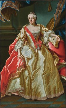 Portrait of Maria Anna Sophia of Saxony (1728-1797), Electress of Bavaria, . Creator: Winter; Franz Joseph (1690-after 1768).