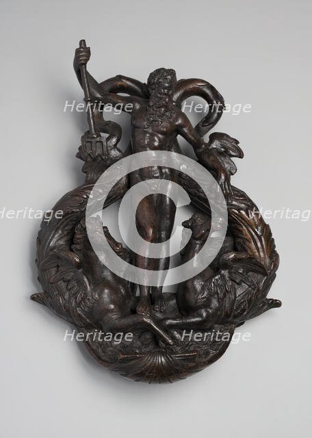 Neptune with Two Hippocampi, 1575/1625. Creator: Unknown.