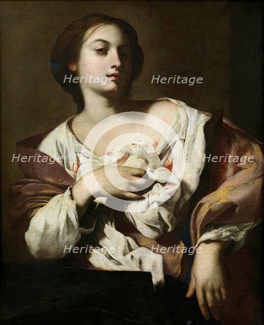Heilige Agatha, c. 1640. Creator: Guarino (Guarini), Francesco (1611-1651).