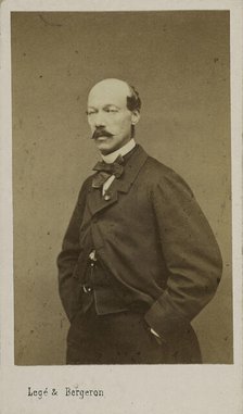 Portrait of the composer Alexandre Batta (1816-1902), c. 1880. Creator: Photo studio Legé & Bergeron.