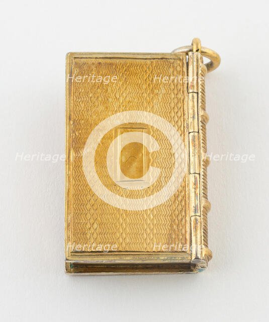 Book-Shaped Vinaigrette, Birmingham, 1835/36. Creator: Taylor and Perry.