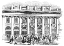 The new Royal Exchange - the south entrance, 1844. Creator: Unknown.