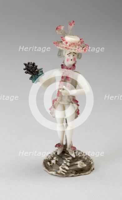 Man with Bouquet, France, 1750/99. Creator: Verres de Nevers.