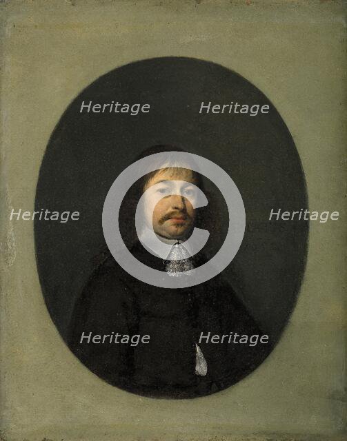 Portrait of a Man aged Forty-two, 1652. Creator: Gerard Terborch II.