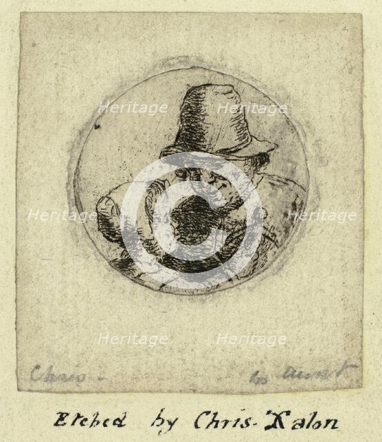 Man with Little Girl (Medallion), n.d. Creator: Christina Chalon.