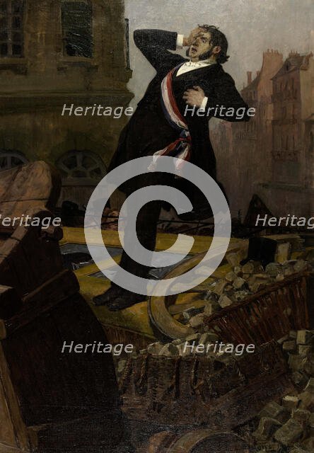 Death of deputy Alphonse Baudin on December 3, 1851, 1902. Creator: Laurens, Jean-Paul (1838-1921).