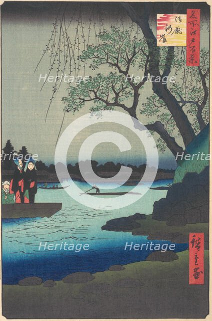 Ommayagashi, Sumida River, ca. 1857., ca. 1857. Creator: Ando Hiroshige.