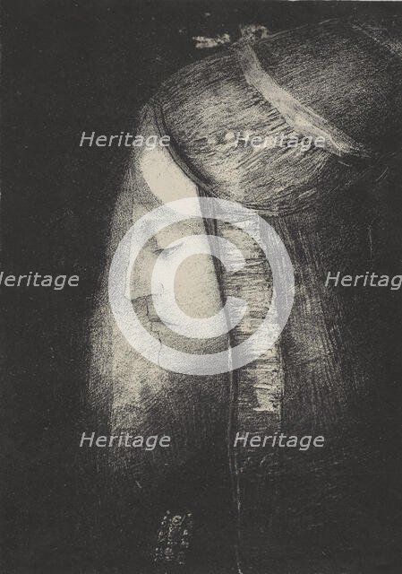 Profil de lumière (Profile of light), 1886. Creator: Odilon Redon.