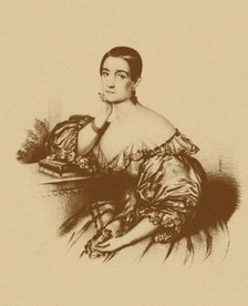 Portrait of the actress and singer Nadezhda Vasilyevna Repina (1809-1867), 1830s.