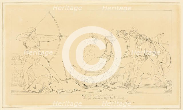 Ulysses Killing the Suitors, n.d. Creator: John Flaxman.