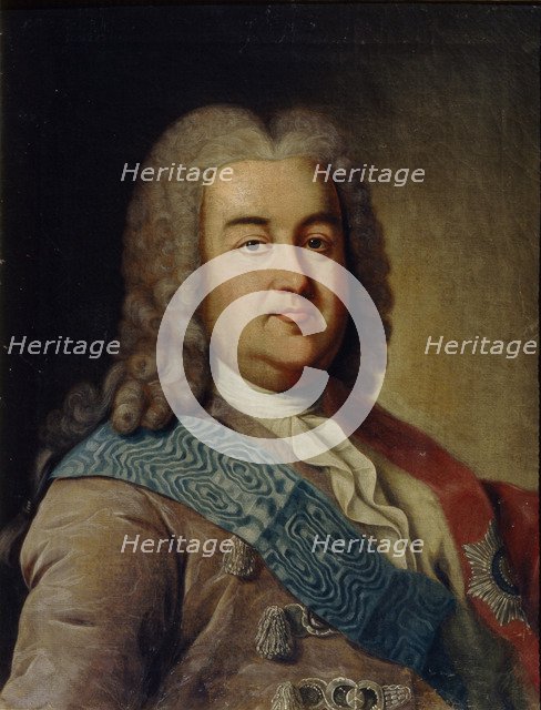 Portrait of Prince Alexey Mikhailovich Cherkassky, 1760s. Artist: Argunov, Ivan Petrovich (1729-1802)