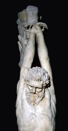 A statue of Marsyas the satyr. A Roman copy of a Hellenistic original in the style of Pergamon. Artist: Unknown