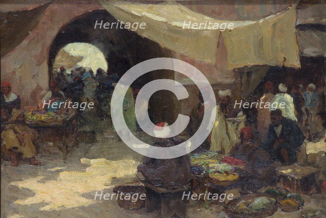 'Eastern bazaar scene', 1880-1936. Artist: Terrick Williams