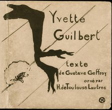 Cover for Yvette Guilbert, 1894. Creator: Henri de Toulouse-Lautrec.