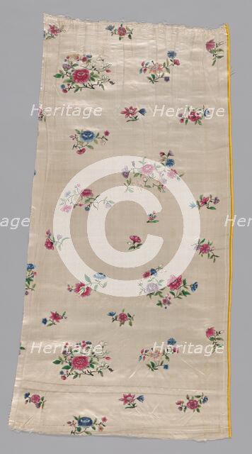 Panel from a Skirt, China, 18th century. Creator: Unknown.